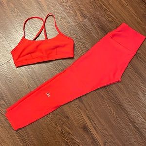 Alo ⅞ High-Waist Airlift Leggings and Airlift Intrigue Bra - Matching Set